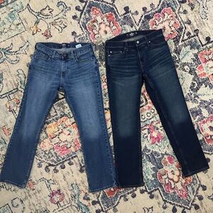 Men’s Hollister straight jeans size 30X30. Two pairs great condition.